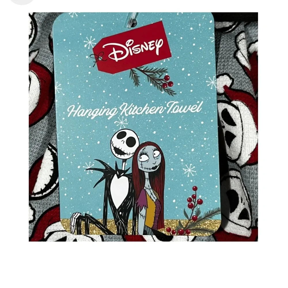 Hanging kitchen towel featuring Jack Skellington as Santa Claus NWT